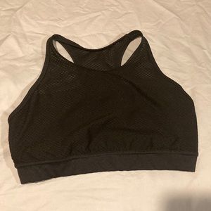 Joy Lab medium black mesh halter top sports bra